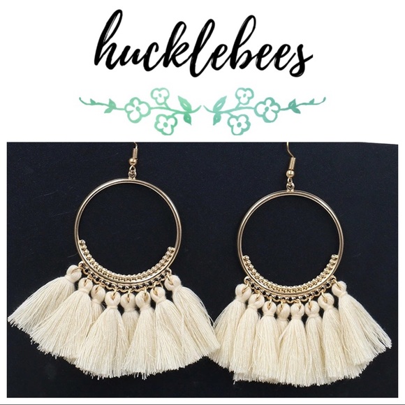 Jewelry - Fringe Hoop Earrings